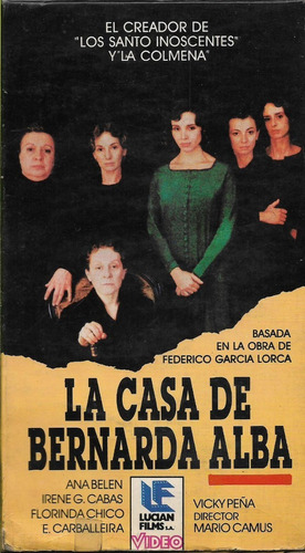 La Casa De Bernarda Alba Vhs Ana Belen Federico Garcia Lorca