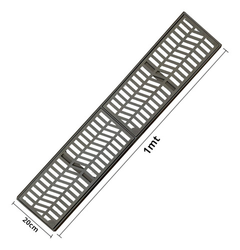 Ralo Linear 20x100 Alumínio Reforçado Grelha C/aro 19 Metros