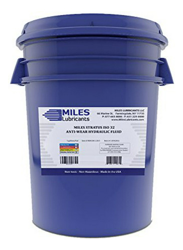 Miles Lubricants Stratus Iso 32 Anti Wear Hydraulic Fluid