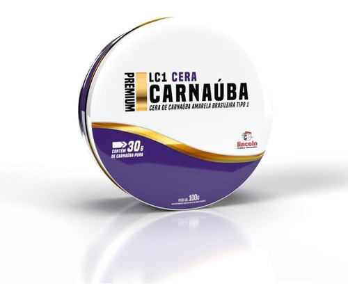 Cera De Carnaúba Premium Lc1 100 G Lincoln