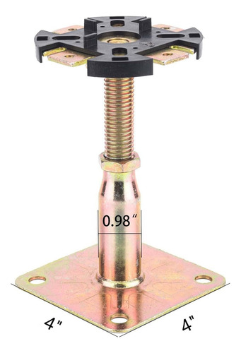 4 Piezas De Base Elevada Ajustable, Vigas De Soporte, V...