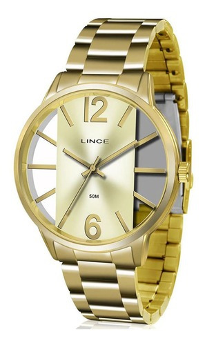 Relógio Lince Feminino Dourado Lrg608l C2kx [vb496