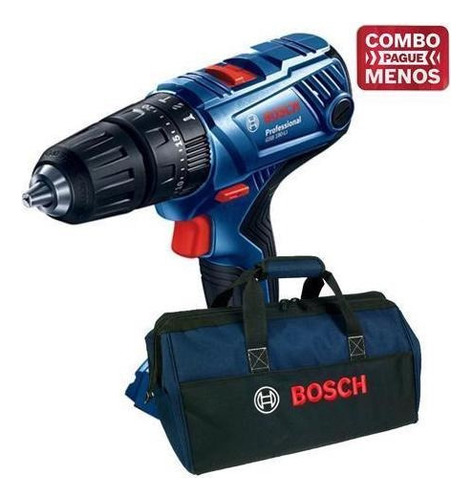 Kit Bosch Furadeira/parafusadeira Gsb 180-li + Bolsa - Bosch Cor Preto Frequência 60 18V