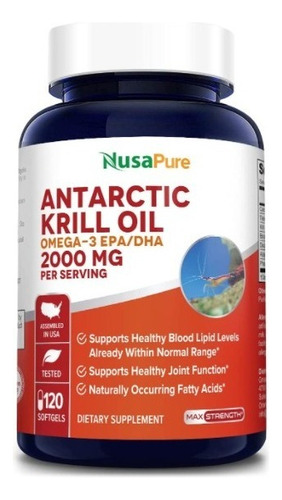 Aceite Krill Antártico 2000 Mg