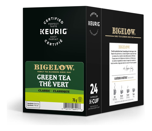 Bigelow Paquete De Porciones K-cup Para Cafeteras Keurig, Te