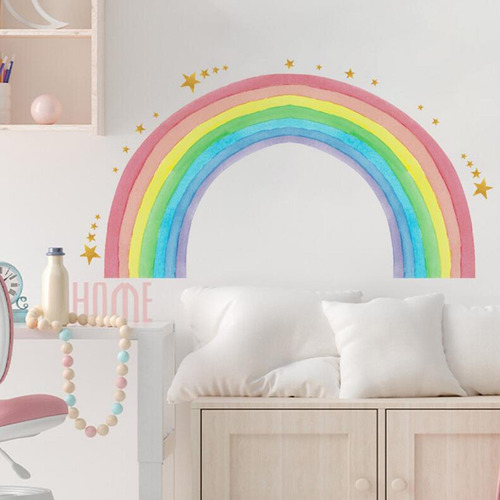 Etiqueta Engomada Del Arco Iris Calcomanías De Pared