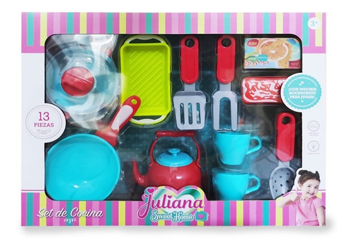 Juliana Sweet Home Set De Cocina De Juguete 13 Piezas