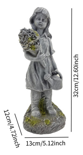 Girl Statue Yard Decor Decoración De Figuras Decorativas De