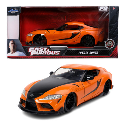 Colección de coches en miniatura Color 3 de Fast & Furious 1:24 de Jada Toys: Toyota Supra F9 2020 de Han's