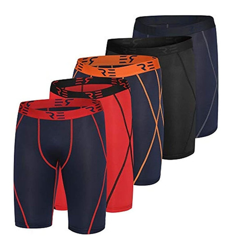 Pantalones Cortos De Compresión Para Hombre (5 Unidades)