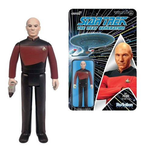 Super7 Reaction Star Trek The Next Generation Capitan Picard
