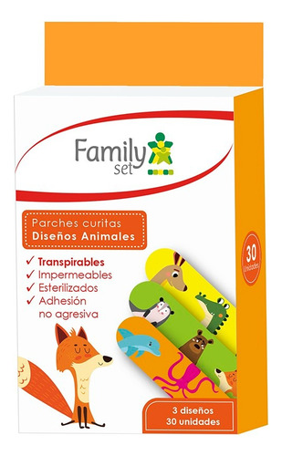 Family Set Parche Curita Diseño Unisex 30und
