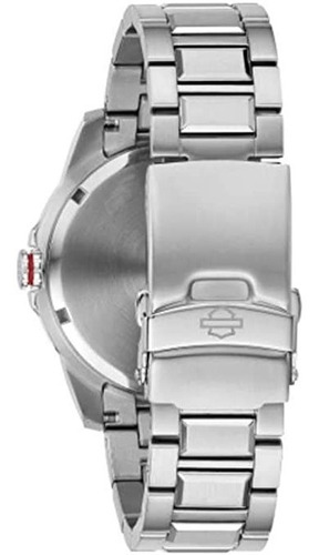 Imagen 3 de 5 de Reloj Harley Davidson By Bulova Skull Hombre 76a164 Original