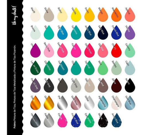 Imagen 2 de 10 de Pintura De Tiza - Oh My Chalk 210 Cc Fucsia - Xion Store