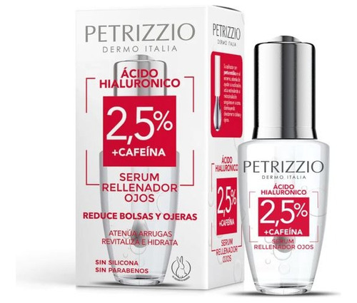 Petrizzio Sérum Ojos 2.5% Ácido Hialurónico + Cafeína 21 Ml