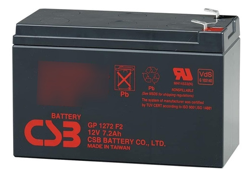 Bateria 12v 7ah Csb No Break Sms Apc Alarmes Gp1272 F2