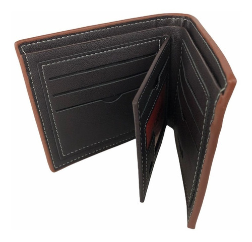 Imagen 4 de 7 de Cartera Caballero Daiqisi Original Lujo Tarjetero Piel