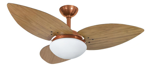 Ventilador Teto Infinity Lótus Cobre 3 Pás Freijó 220 V 1025