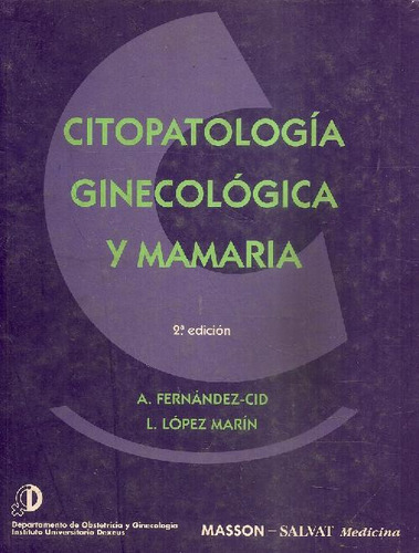 Libro Citopatologia Ginecologica Y Mamaria De Carlos Fernánd