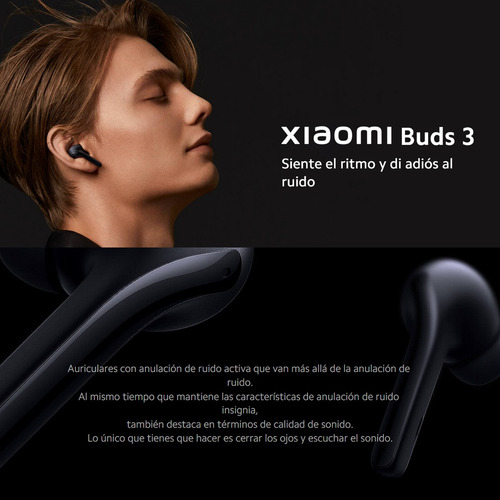 Xiaomi Buds 3 Auriculares In-ear Inalámbricos Anc Ip55, Blan
