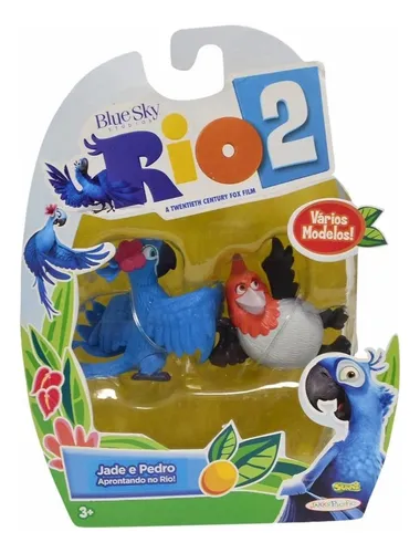 Kit 2 Boneco Rio 2 Jade E Pedro 5cm Colecionável Sunny