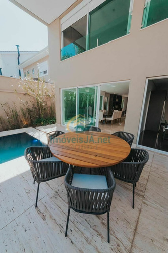 Imagem 3 de 24 de Belíssima Casa No Residencial 11 - Venda - Semi Mobiliada - Moderna-a/c:535,00m², A/t:500,00m², 05 Dorms (04 Suítes) - 907