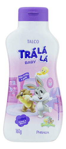 Talco bebê Trá Lá Lá baby suave frasco 160g