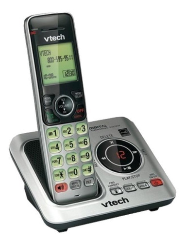 Teléfono VTech CS6629-3 inalámbrico - color plateado