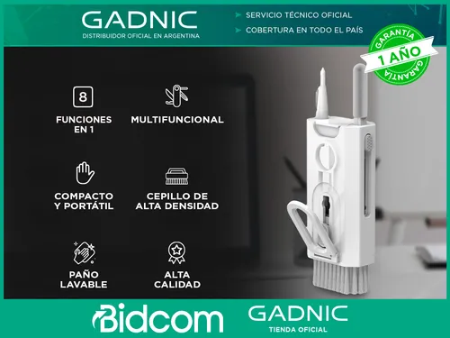 Set Limpia Gadnic Teclado Y Auricular 8 En 1 Multifunción