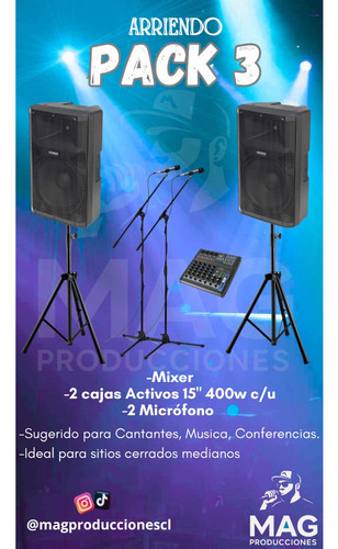 Arriendo Amplificación Para Todo Tipo De Eventos