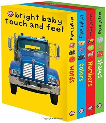 Libro Bright Baby Touch & Feel Slipcase 2: Includes Words,