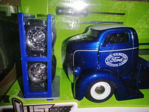 Jada 1:24 Ford Coe 1947 Extra Rines Just Trucks Color Azul