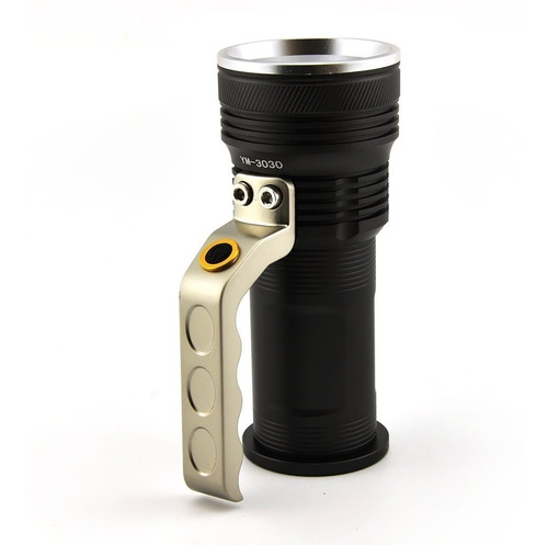 Imagen 4 de 10 de Linterna Recargable Led Potente Buscahuella Reflector Led T6