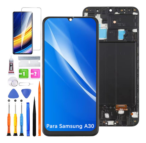Pantalla Para Samsung A30 A305g A305f Con Marco Incell