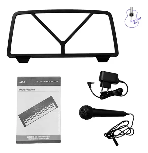 Teclado Musical 300 Timbres E Ritmos - Mxt Mt1280 | Parcelamento