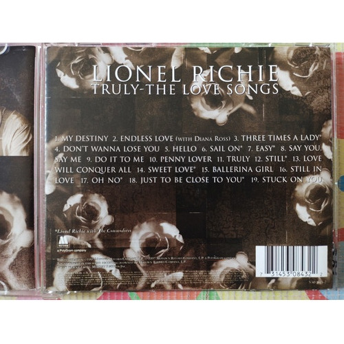 Lionel Richie Cd Truly The Love Songs V (Usado)