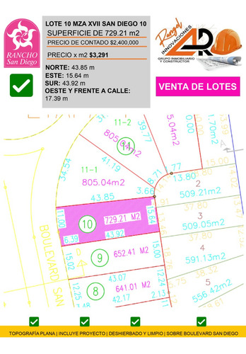 Venta De Lote San Diego 10 De Enorme Dimensiones Con Bonita Vista Y Proyecto Incluído Cerca De Acceso Y Amenidades En Fracc Rancho San Diego Ixtapan De La Sal Edomex