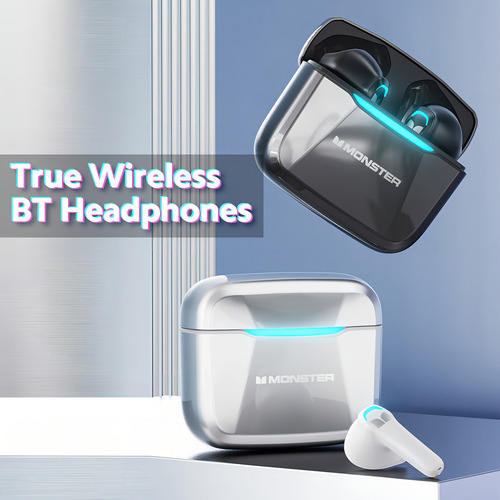 Fones de ouvido ergonômicos sem fio Monster Gt11 Tws