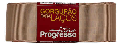 Fita De Gorgurão Laço 38mm Progresso Nº9 Com 10 Metros Cor Avelã 2001