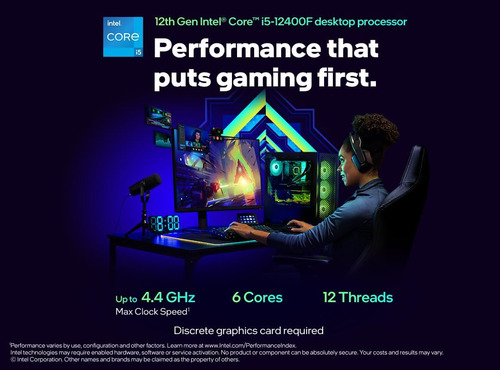 Procesador Intel Core I5-12400f Alder Lake Lga 1700 2,5 Ghz
