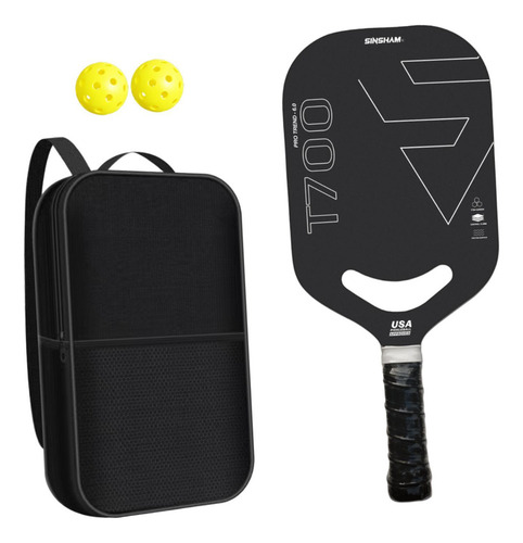 Raqueta Pickleball Fibra Carbono, Ligera, 13,5