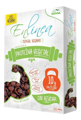 Cereal Vegano En Línea Proteína Sabor Chocolate 300 G