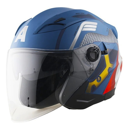 Cascos Marvel Semi Integral Capitán América Edición Limita