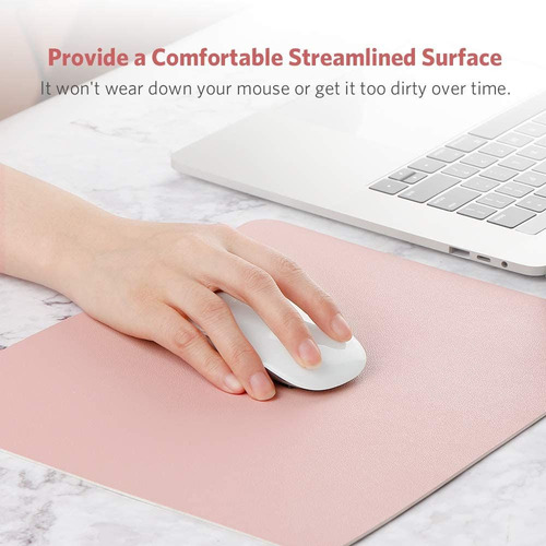 So Keyboard Mouse Mat Mouse Pad Pu Leather Desk Mat