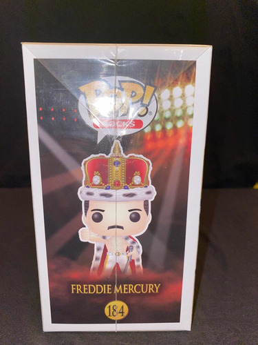 Funko Pop Rocks - Freddie Mercury King #184 (Usado)