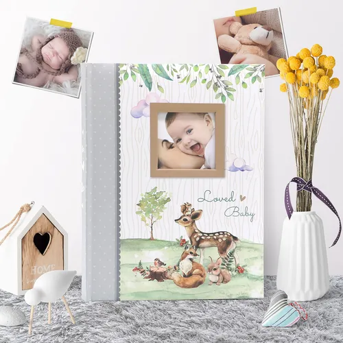 Holoary Libro De Recuerdos Para Bebés De 5 Años, 76 Páginas De Diario Ilustradas De Colores, Álbum De Registro De Bebé, Moderno Para Baby Shower, Y Recuerdo Para Recién Nacido, Niño O