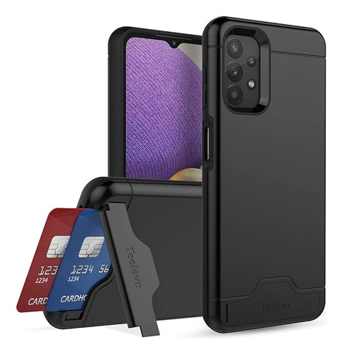 Funda Tipo Cartera Para Galaxy A32 5g Funda De Doble Capa Co