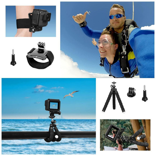 Kit Maleta Gopro 51 Accesorios Camara Deportes Envio Gr/3048