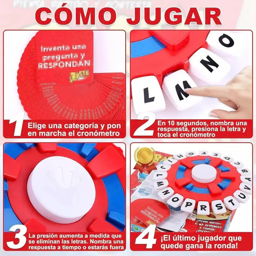 27cm,¡basta! Juegos De Mesa Cartas Para Basta Piensa Rapido