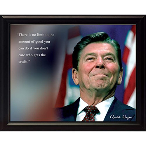 Wesellphotos Ronald Reagan - Foto Enmarcada (8 X 10, Con Tex